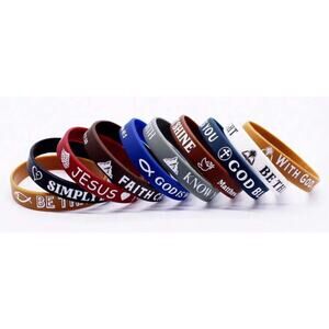 2 for $5 NEW Christian silicon bracelet set